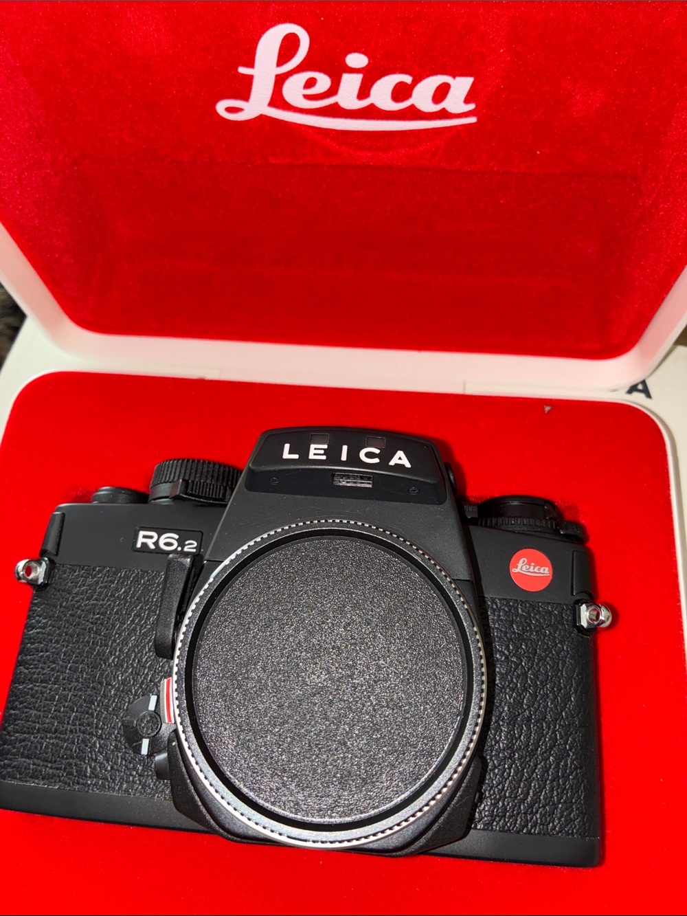 Leica R6.2 Black Body New in Box NEVER USED MINT CONDITION w Case Strap Germany
